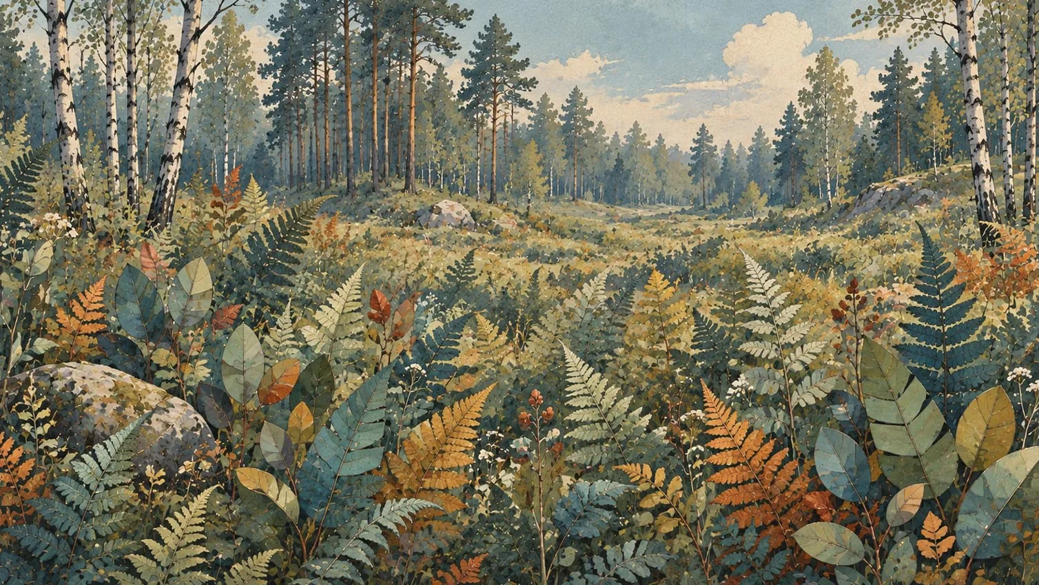 A painted clearing in the forests of Hyperborea